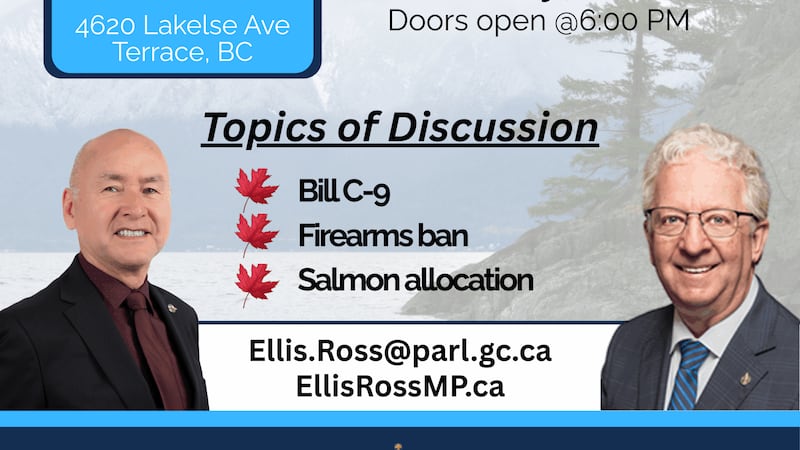 Ellis Ross hosting Town Hall in Terrace