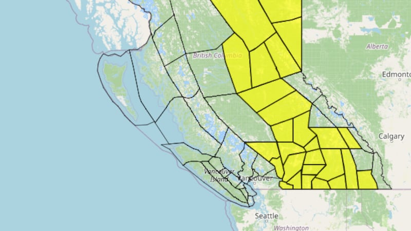 BC Government institutes multiple air quality warnings