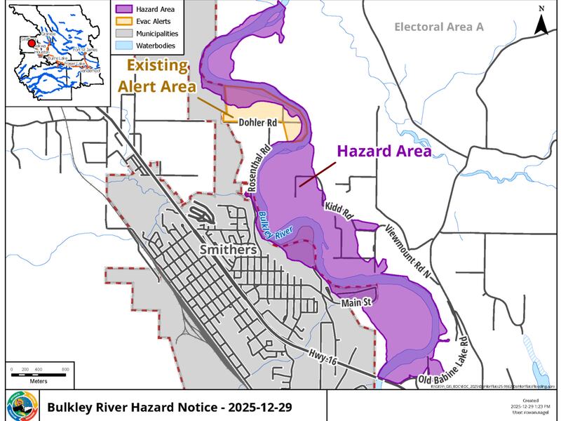 Ice Jam and Flooding – Bulkley River HAZARD NOTICE