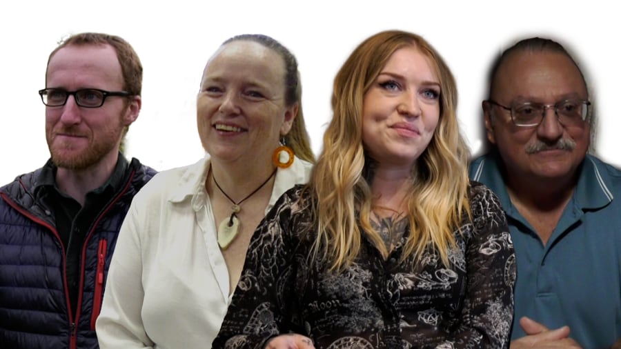 MLA Candidates Skeena Region (Left to Right)(Nick Gottlieb, Sarah Zimmerman, Claire Rattée, Larry Taylor)