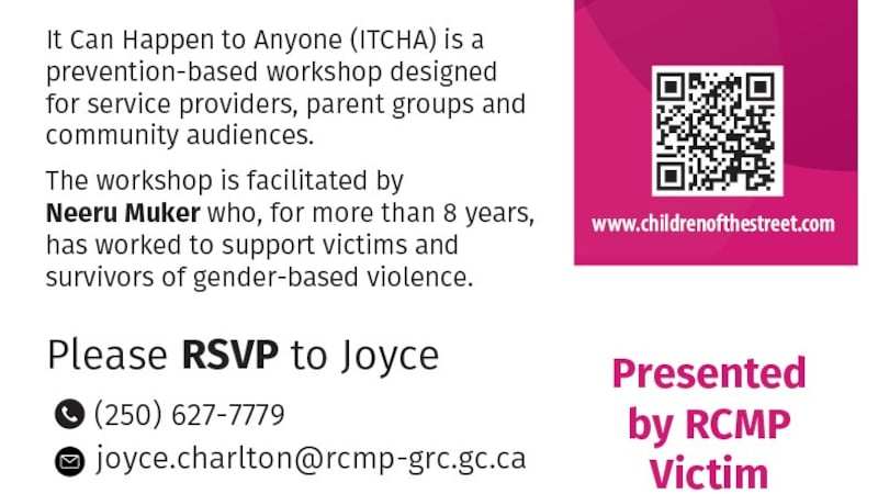 Prince Rupert RCMP holding pair of workshops in June
