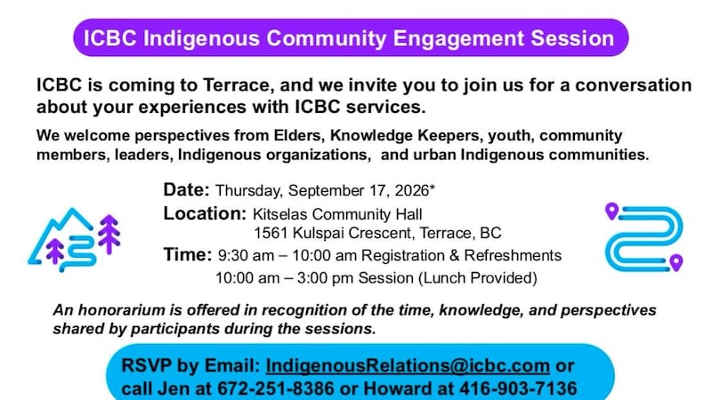 ICBC to Host Indigenous Community Engagement Session to Take Feedback from Communities