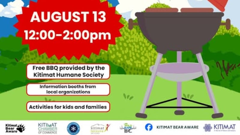 Free Barbeque is being held in Kitimat on Thursday