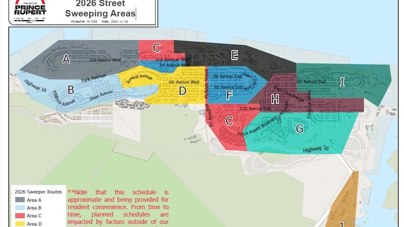 Prince Rupert reveals road sweeping map