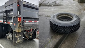 Dislodged dump truck tires sent ‘hurling’ into Metro Vancouver traffic: police 