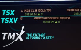 S&P/TSX composite rises on basic materials stocks, U.S. markets move lower