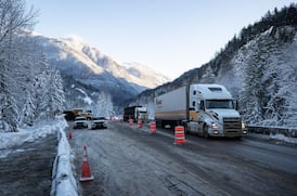 Spring snow dump brings 30cm of accumulation on B.C.'s Coquihalla Highway