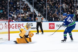 Jake DeBrusk's shootout goal leads Vancouver Canucks past Nashville Predators 4-3