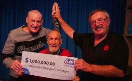 Trio of grandfathers win $1 million lottery