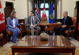 Smith hopes Eby will attend premiers’ meeting ‘at least for the boots’