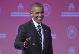 Former U.S. president Barack Obama in Toronto for keynote speech