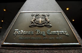 Brass signs from Hudson's Bay's Toronto flagship up for auction