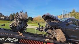 Video shows dramatic crash in Abbotsford, B.C.