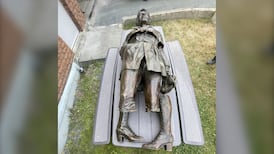 With fanfare and a flyover, Amelia Earhart statue returns to Harbour Grace
