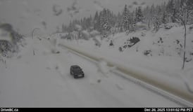 Snow continues to dump on B.C.’s Coquihalla Hwy.