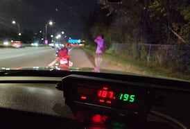 ‘I thought I lost you’: Teen motorcyclist caught speeding 187 km/h, B.C. police say 