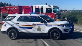 RCMP smash sunroof, pull unconscious man from burning vehicle after rollover crash in Campbell River 