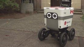 Delivery robots rolling onto Vancouver’s sidewalks after council approves pilot project