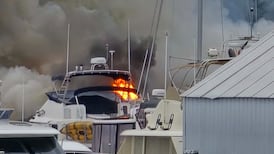3 luxury yachts destroyed in Vancouver Island marina fire