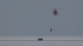 WATCH: U.S. Coast Guards rescue two Canadians stranded on Lake St. Clair