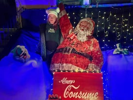 Christmas display skewers Coca-Cola's AI ads