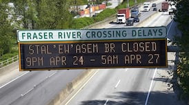 Traffic alert: stal̕əw̓asəm Bridge closed this weekend
